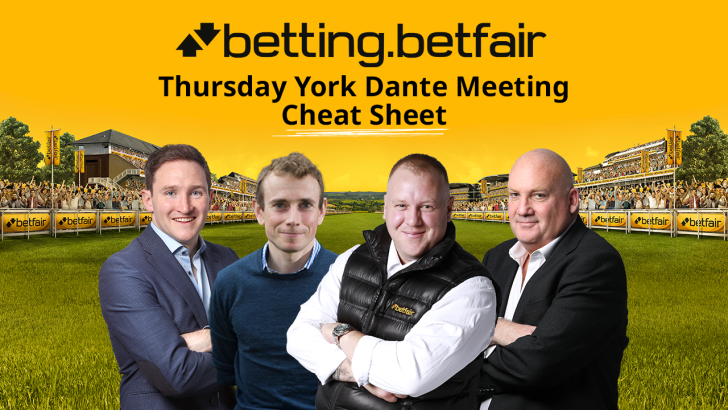 Thursday York Dante meeting cheat sheet tipsters and ambassadors